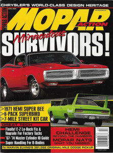 MOPAR ACTION 2005 APR - '71 SUPER BEE,'6-PACK SUPERBIRD, DODGE TRUCK,MOPAR NATS*